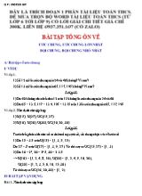 Bài tập Toán Lớp 6 - Ôn về Ước chung, ước chung lớn nhất - Bội chung, bội chung nhỏ nhất